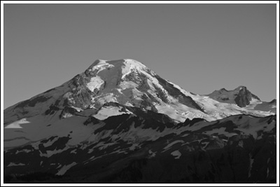 Mt. Baker from a knoll on the Skyline Divide trail.