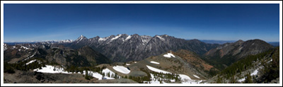 Northern panorama from the summit of Navaho Peak.