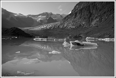Robson Glacier lake, en route to Snowbird Pass.